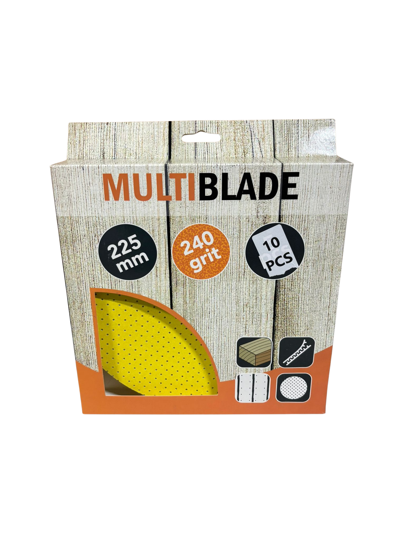 Schuurschijf voor wandschuurmachine 225mm 10 stuks.