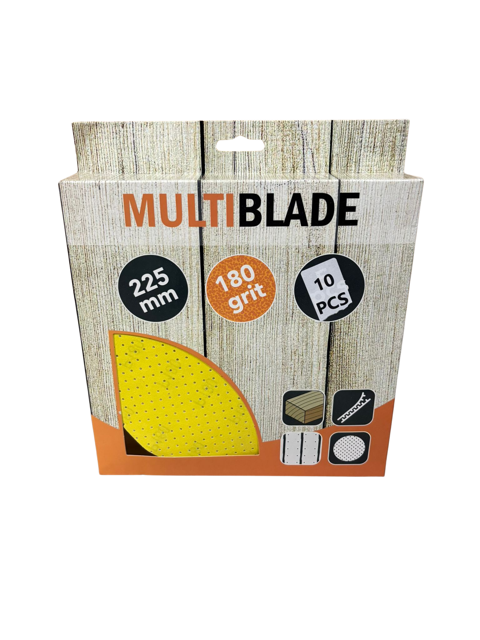 Schuurschijf voor wandschuurmachine 225mm 10 stuks.