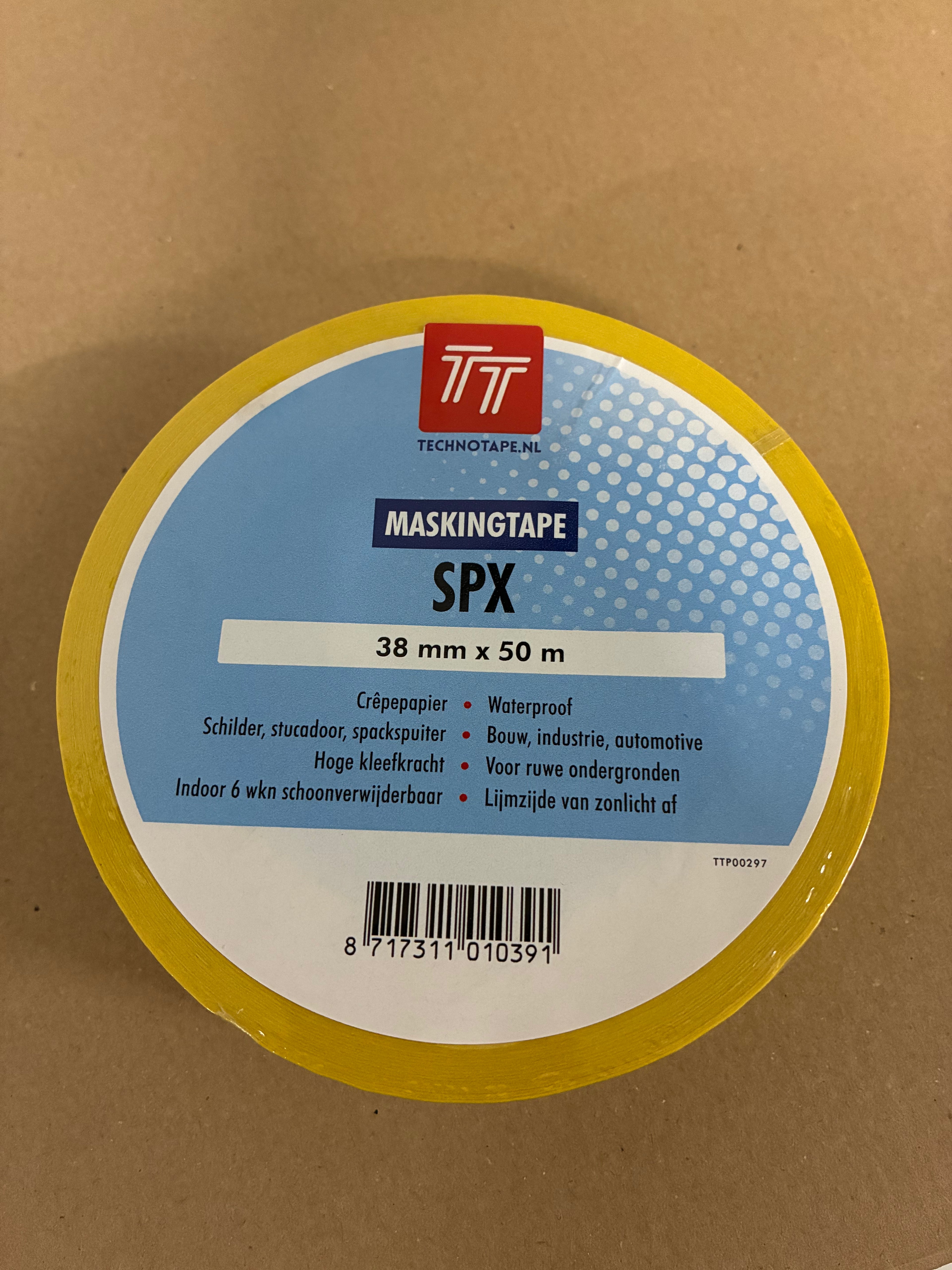 Maskingtape SPX – Geel 38 mm